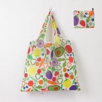 Cute Pastoral Flower Polyester Composite Needle Punched Cotton Shopping Bags sku image 44