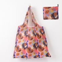 Cute Pastoral Flower Polyester Composite Needle Punched Cotton Shopping Bags sku image 95