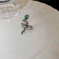 Lässig Einfacher Stil Herzform Kupfer Überzug Inlay Perle Zirkon Offener Ring sku image 3