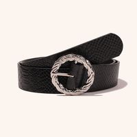 Retro Geometric Pu Leather Alloy Unisex Leather Belts 1 Piece main image 3