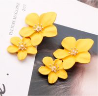 1 Pair Retro Flower Alloy Women's Drop Earrings sku image 3