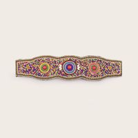 Bohemian Multicolor Flower Plastic Inlay Beads Women's Corset Belts 1 Piece sku image 8
