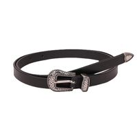 Simple Style Solid Color Pu Leather Alloy Women's Leather Belts 1 Piece main image 2