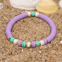 1 Piece Fashion Color Block Stainless Steel Soft Clay Beaded Women's Bracelets sku image 2