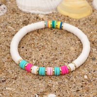1 Piece Fashion Color Block Stainless Steel Soft Clay Beaded Women's Bracelets sku image 1