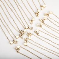 1 Piece Fashion Letter Alloy Chain Women's Pendant Necklace main image 4