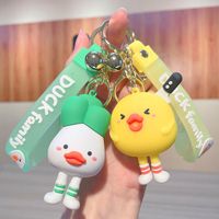 1 Piece Cute Letter Duck Pvc Women's Bag Pendant Keychain main image 5