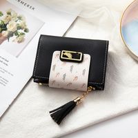 Women's Flower Pu Leather Zipper Buckle Wallets sku image 4