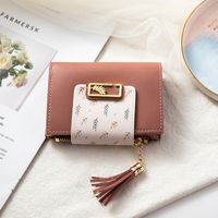 Women's Flower Pu Leather Zipper Buckle Wallets sku image 1