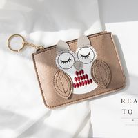 Women's Owl Pu Leather Zipper Coin Purses sku image 6