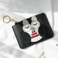 Women's Owl Pu Leather Zipper Coin Purses sku image 3