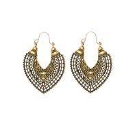 1 Par Moda Hoja De Arce Serpiente Mariposa Metal Cobre Embutido Circón Chapado En Oro De 18 Quilates. Chapado En Oro Plateado Mujeres Pendientes De Gota Pendientes sku image 5