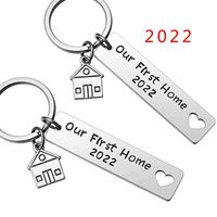 1 Piece Simple Style Letter House Stainless Steel Unisex Bag Pendant Keychain main image 3