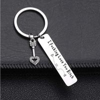 1 Piece Simple Style Letter Stainless Steel Plating Unisex Bag Pendant Keychain main image 2