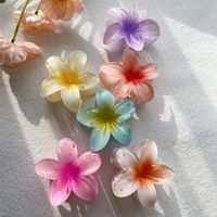 Japanese Style Flower Plastic Stoving Varnish Hair Claws 1 Piece main image 4