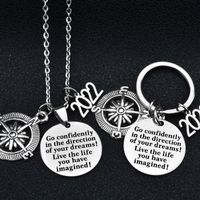 1 Piece Fashion Letter Compass Stainless Steel Alloy Polishing Unisex Pendant Necklace main image 5