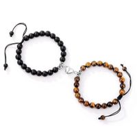 Fashion Heart Shape Natural Stone Beaded Bracelets sku image 4