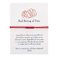 Simple Style Solid Color Rope Valentine's Day Unisex Drawstring Bracelets sku image 1
