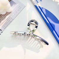 Fashion Solid Color Plastic Hollow Out Hair Claws 1 Piece sku image 1