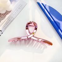 Fashion Solid Color Plastic Hollow Out Hair Claws 1 Piece sku image 6