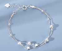 Elegant Star Sterling Silver Plating Bracelets sku image 1