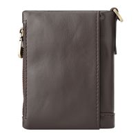Unisex Einfarbig Leder Schnalle Brieftaschen main image 5