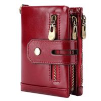 Unisex Einfarbig Leder Schnalle Brieftaschen sku image 1