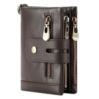 Unisex Einfarbig Leder Schnalle Brieftaschen sku image 3