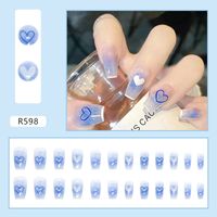 Cute Heart Shape Pvc Wear Manicure 1 Piece sku image 2