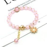 1 Pièce Mode Chrysanthème Cristal Perlé Femmes Bracelets sku image 1