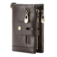 Unisex Solid Color Leather Buckle Wallets main image 3