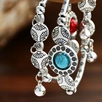 1 Piece Ethnic Style Bell Alloy Turquoise Plating Women's Bracelets main image 4