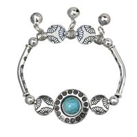 1 Piece Ethnic Style Bell Alloy Turquoise Plating Women's Bracelets main image 2