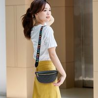 Women's Classic Style Letter Lingge Pu Leather Waist Bags main image 6