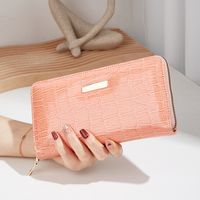 White Red Pink Pu Leather Solid Color Crocodile Square Evening Bags sku image 4