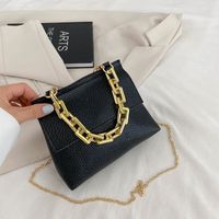 Women's Small Spring&summer Pu Leather Solid Color Fashion Square Flip Cover Chain Bag sku image 2