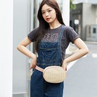 Women's Vacation Solid Color Straw Waist Bags main image 2