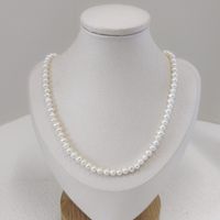 1 Piece Fashion Solid Color Freshwater Pearl Beaded Necklace main image 6