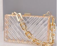 Pvc Metal Solid Color Square Evening Bags sku image 4