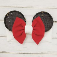 Cute Bow Knot Cloth Hair Band 1 Piece sku image 2