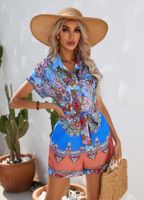 Women's Holiday Streetwear Printing Shorts Rompers main image 4