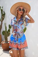 Women's Holiday Streetwear Printing Shorts Rompers main image 3