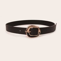 Fashion Solid Color Imitation Leather Alloy Spray Paint Women's Leather Belts 1 Piece main image 4