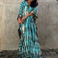 Women's Fashion Tie Dye Printing And Dyeing Cover Ups main image 4