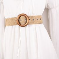 Bohemian Solid Color Straw Women's Woven Belts main image 1