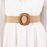 Bohemian Solid Color Straw Women's Woven Belts main image 5