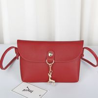 Women's Small Summer Pu Leather Basic Square Bag main image 5