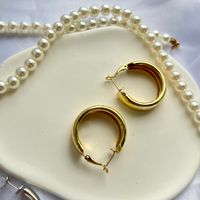 1 Pair Fashion Circle Alloy Plating Gold Plated Silver Plated Women's Earrings main image 4