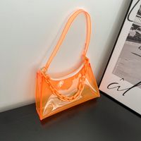 Women's Small All Seasons Pvc Solid Color Vintage Style Square Zipper Shoulder Bag main image 5