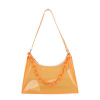 Women's Small All Seasons Pvc Solid Color Vintage Style Square Zipper Shoulder Bag sku image 3